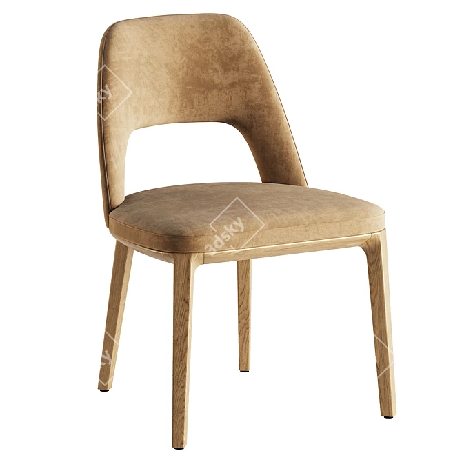 Elegant SOPHIE LITE Chair Poliform 3D model image 3