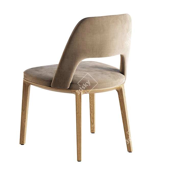 Elegant SOPHIE LITE Chair Poliform 3D model image 4