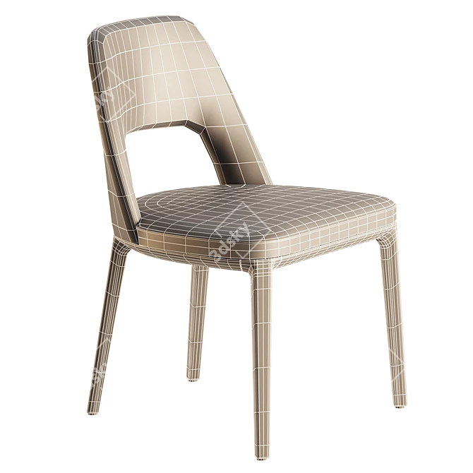 Elegant SOPHIE LITE Chair Poliform 3D model image 6