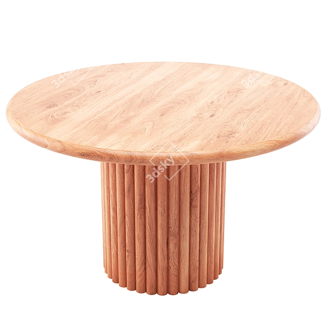 Scalloped Jewel Dining Table 3D model image 1
