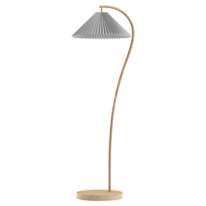 Modern Floor Lamp with UV Unwrap 3D model image 1