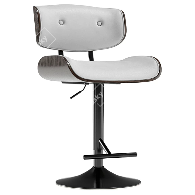 Sienna Faux Leather Stool 3D 3D model image 1