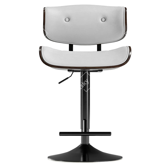 Sienna Faux Leather Stool 3D 3D model image 2