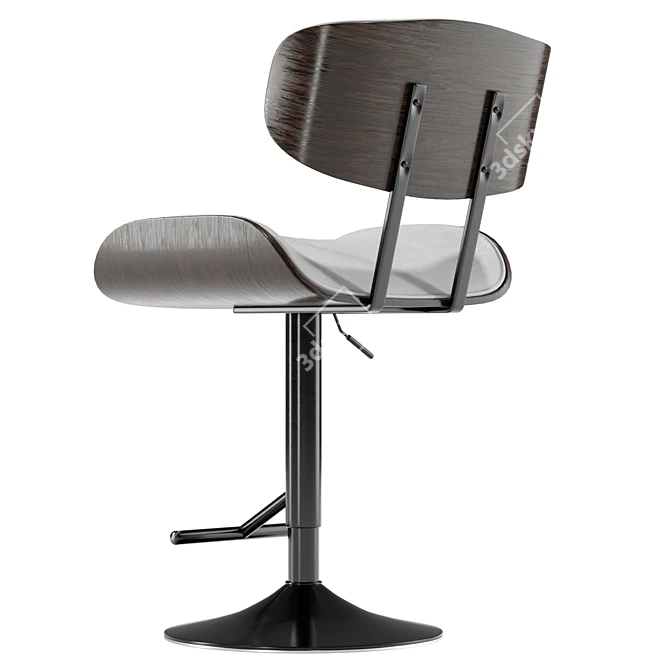 Sienna Faux Leather Stool 3D 3D model image 4