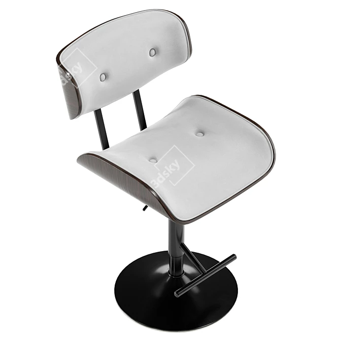 Sienna Faux Leather Stool 3D 3D model image 5