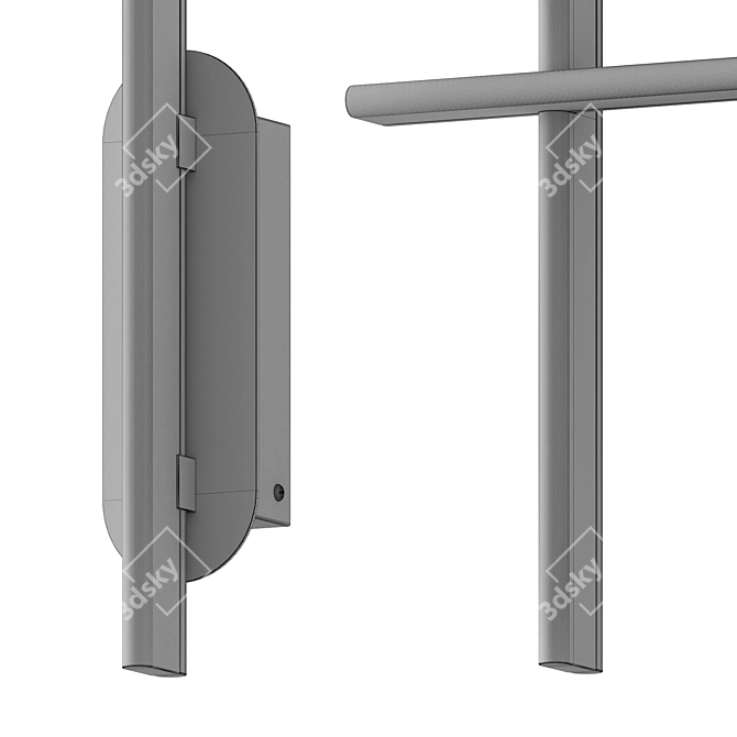 Minimalist LED Taranto Wall Lamp 3D model image 3