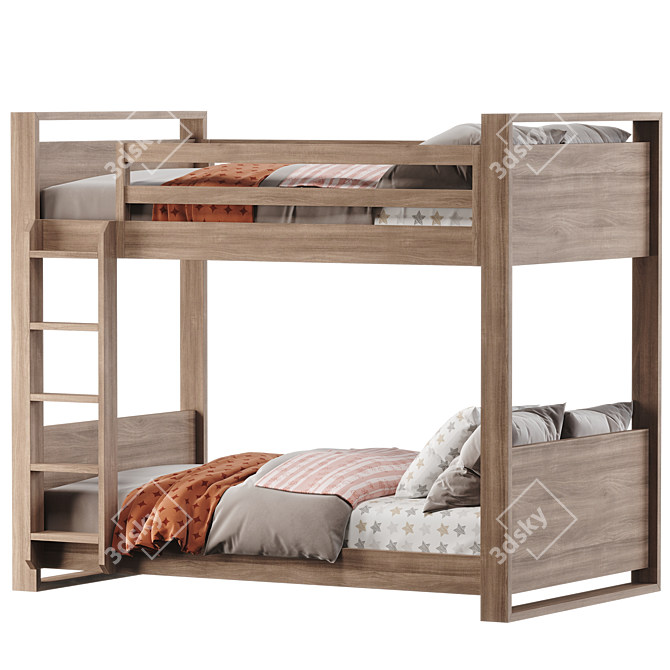 Modern Wyler Bunk Bed - 2014 3D model image 2