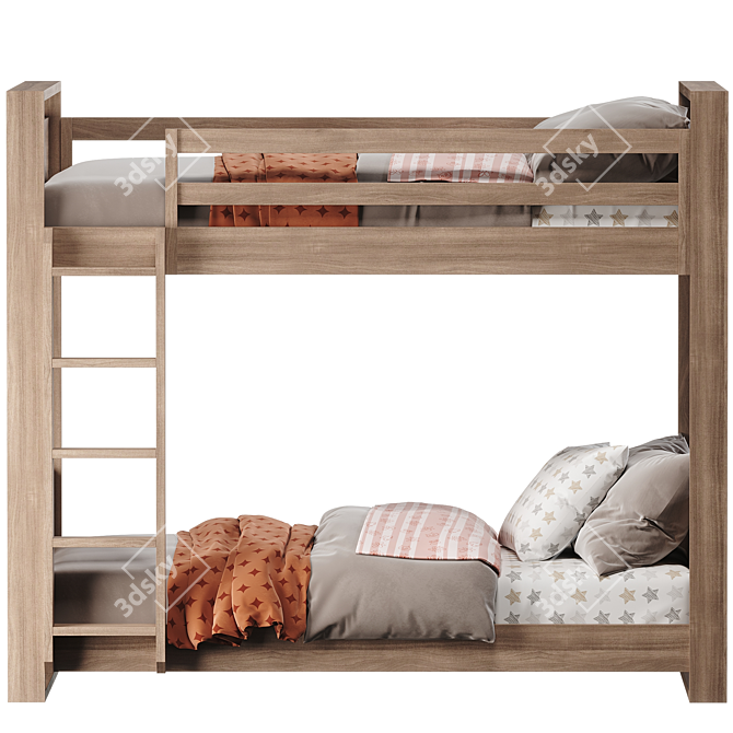 Modern Wyler Bunk Bed - 2014 3D model image 3