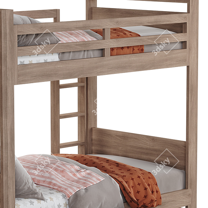 Modern Wyler Bunk Bed - 2014 3D model image 4