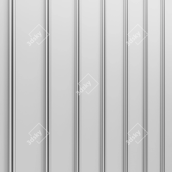 Wood Veneer Wall Panels 3D model image 4