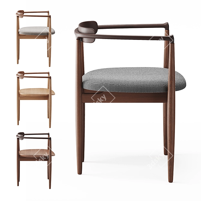 Koyori Miau Accent Chair 3D model image 2