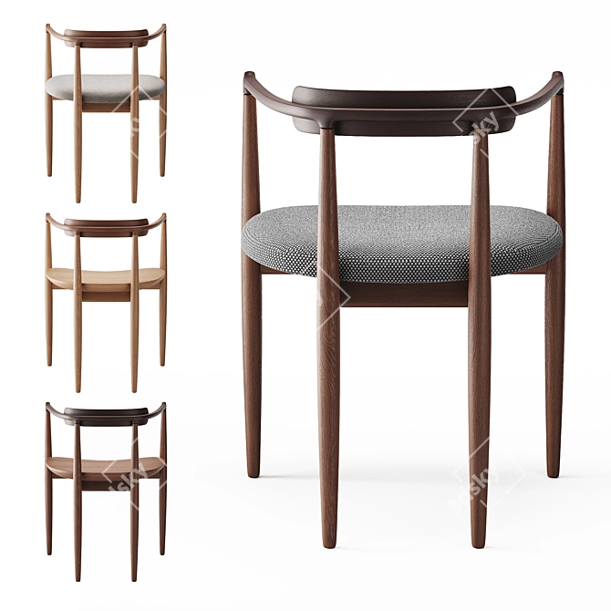 Koyori Miau Accent Chair 3D model image 3