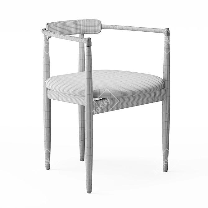 Koyori Miau Accent Chair 3D model image 4