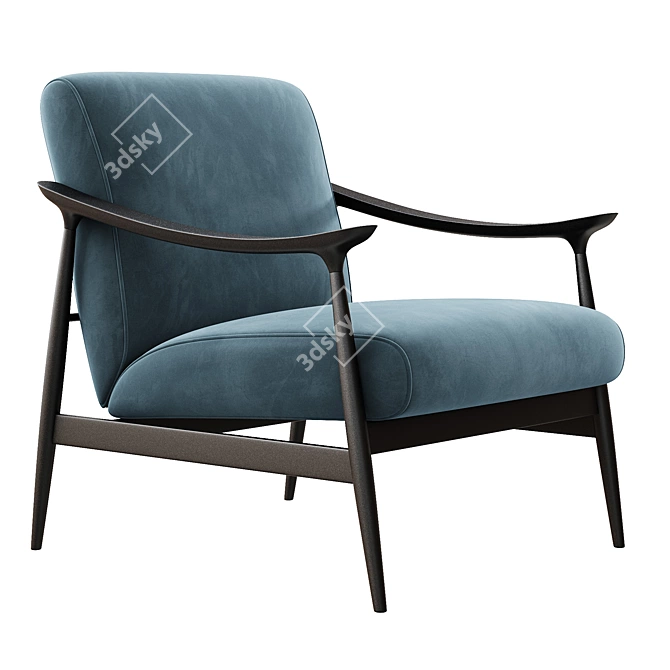 Elegant Armchair Vivi Tosconova 3D model image 6