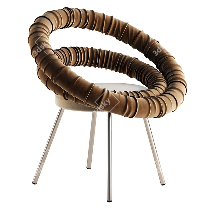 Stylish 2017 Adrenalina Circle Chair 3D model image 2
