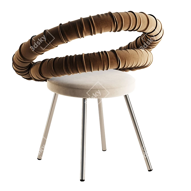 Stylish 2017 Adrenalina Circle Chair 3D model image 3