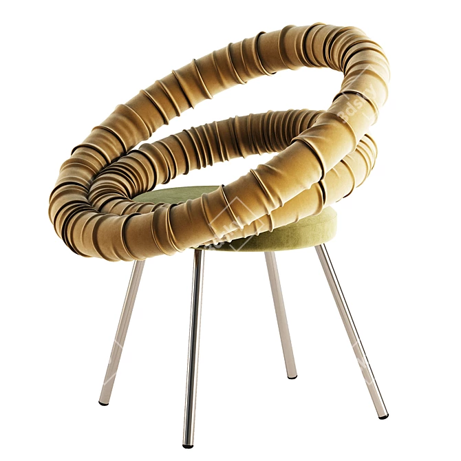 Stylish 2017 Adrenalina Circle Chair 3D model image 4