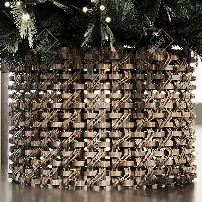 Festive Tree & Decor Kit 3D model image 4