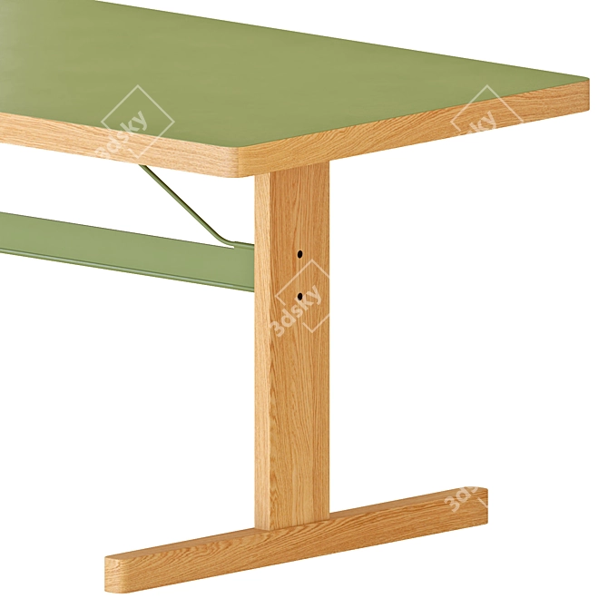 Modern Dining Set: Passerelle Table & Revolt Chair 3D model image 2