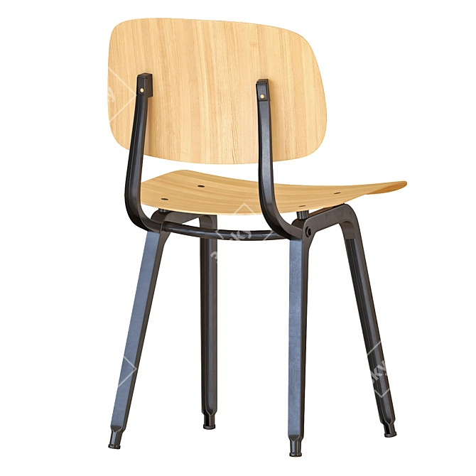 Modern Dining Set: Passerelle Table & Revolt Chair 3D model image 5