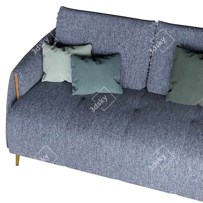 Pasquale Noviello Romance Upholstered Armchair 3D model image 5