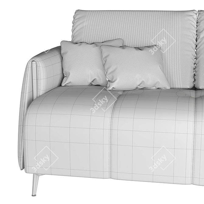 Pasquale Noviello Romance Upholstered Armchair 3D model image 6