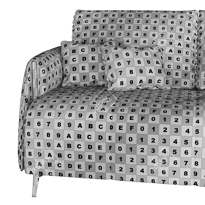 Pasquale Noviello Romance Upholstered Armchair 3D model image 7