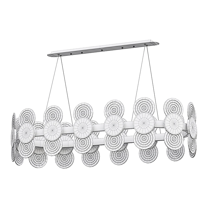 Linear LED Pendant Light: GEMMA 3D model image 4