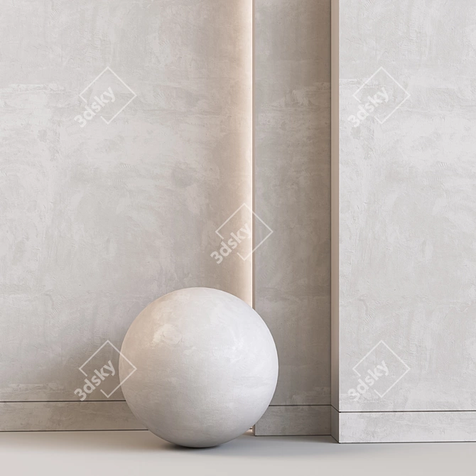 Sherzod's Stylish Decorative Plaster 3D model image 2