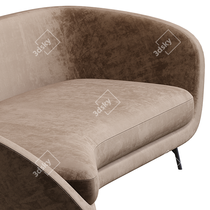 Elegant and Timeless Sofa 3D model image 4