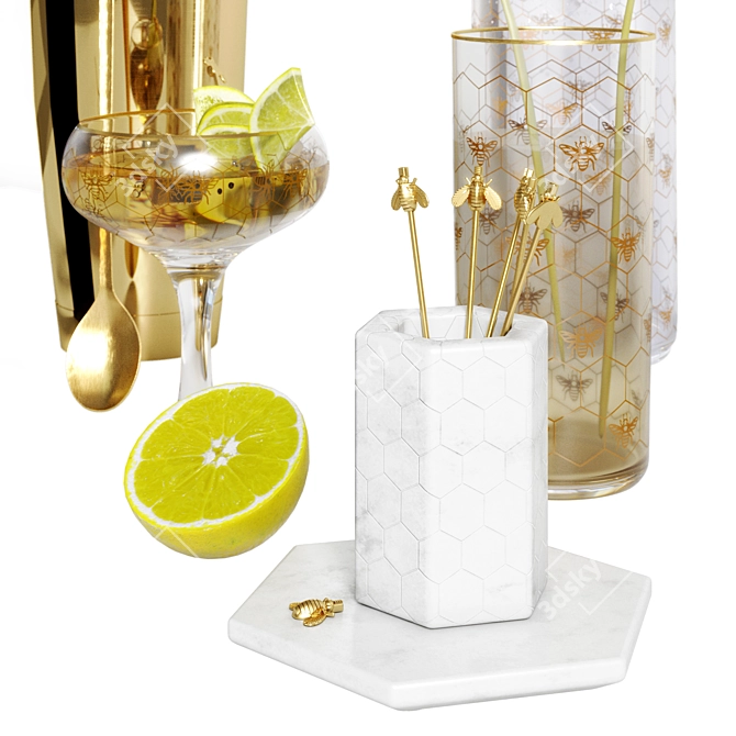 Williams Sonoma Mixology Bar Set 3D model image 7