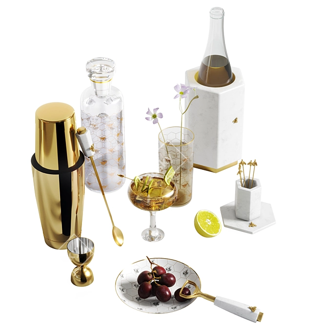 Williams Sonoma Mixology Bar Set 3D model image 8