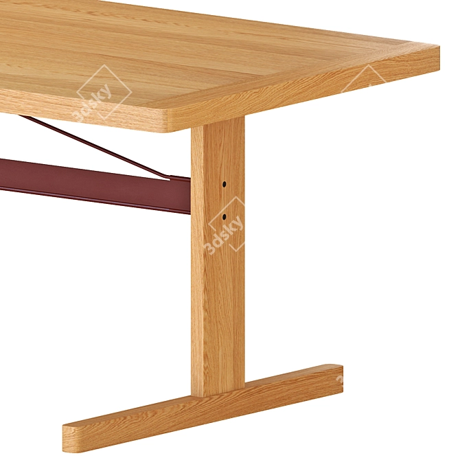 Modern Passerelle Dining Table Set 3D model image 3