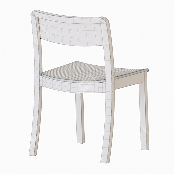 Modern Passerelle Dining Table Set 3D model image 7