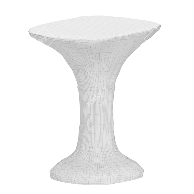 Reactive Bronze Accent Table 3D model image 2
