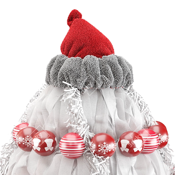 Christmas Fabric Tree Decoration 2015 3D model image 2