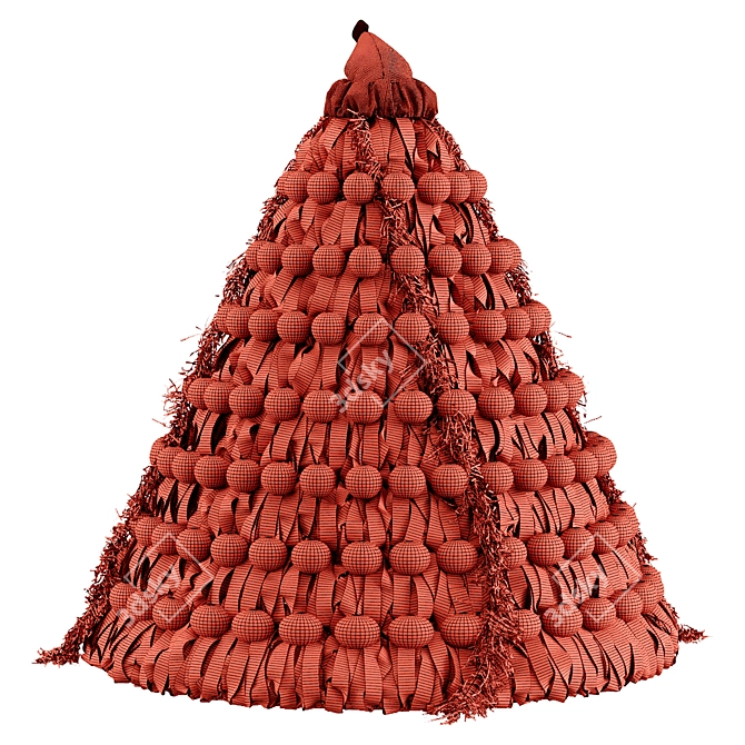 Christmas Fabric Tree Decoration 2015 3D model image 3