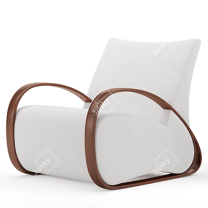 Modern Comfort Chair: Baleine 3D model image 1