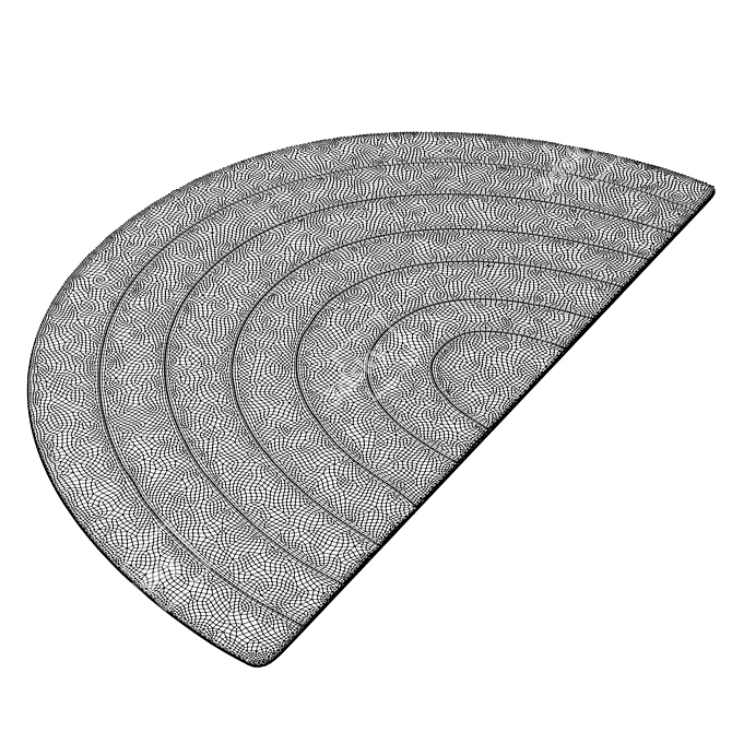 Rainbow Kids Rug 3D model image 4