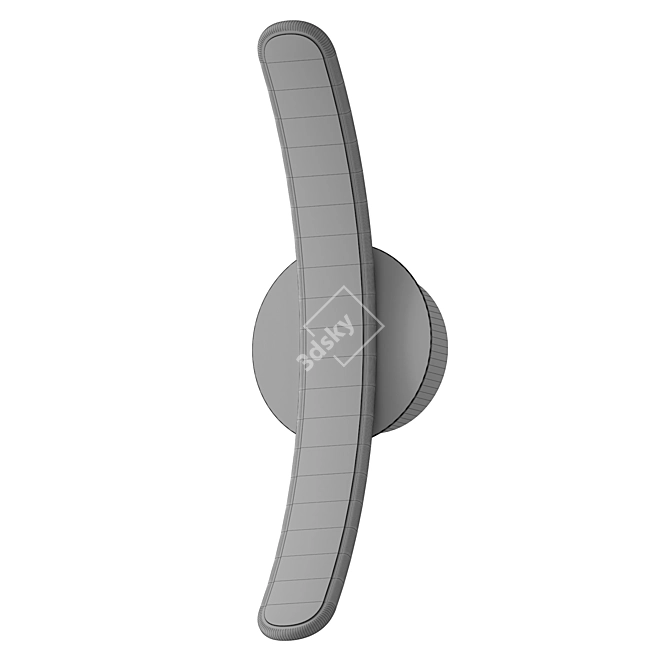 Brass Dawn LED Wall Light 3D model image 2