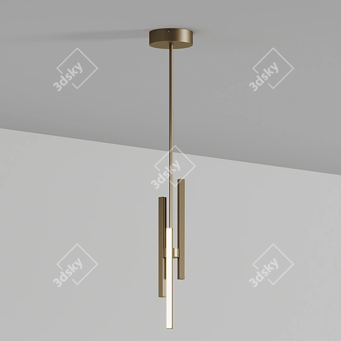 Sculptural LED Mini Pendant Lighting 3D model image 2