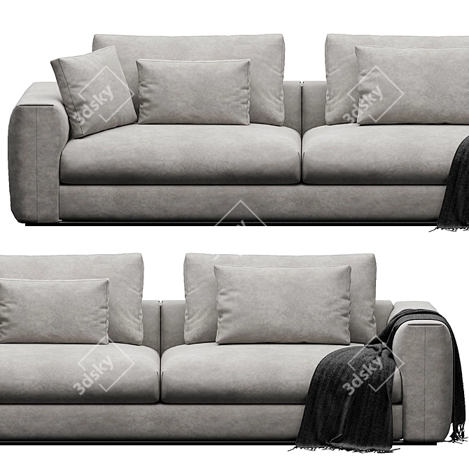 Modern Stylish Sofa Render Model 3D model image 6