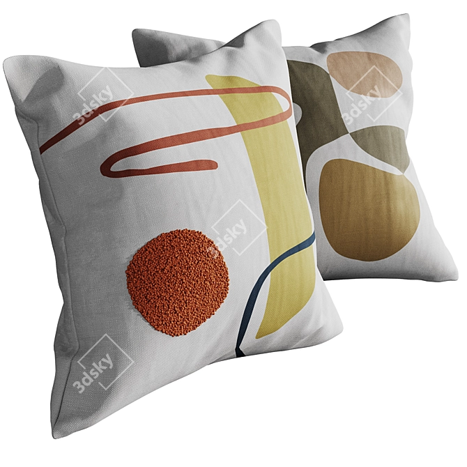 Benuta Pillow Set: Malea & Eldar 3D model image 4