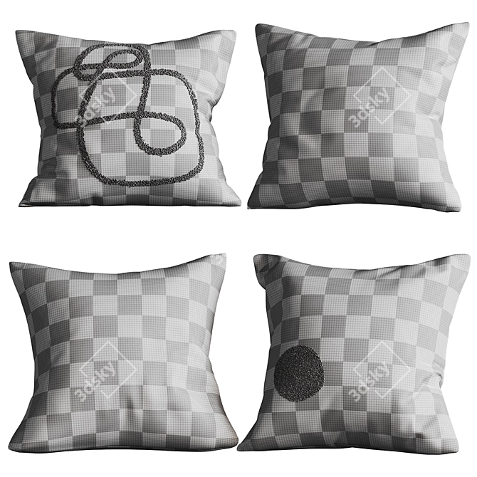 Benuta Pillow Set: Malea & Eldar 3D model image 5