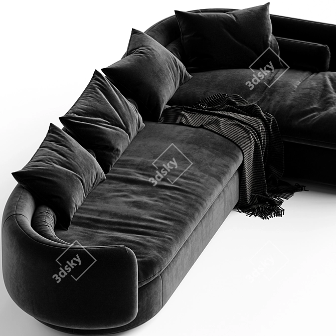 Modular Sofa System by Malouin 3D model image 2