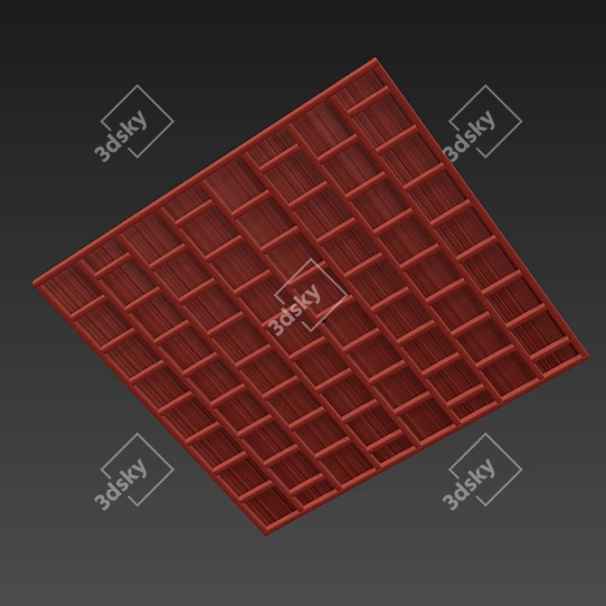 Smooth Ceiling Beam 3D Model 3D model image 6