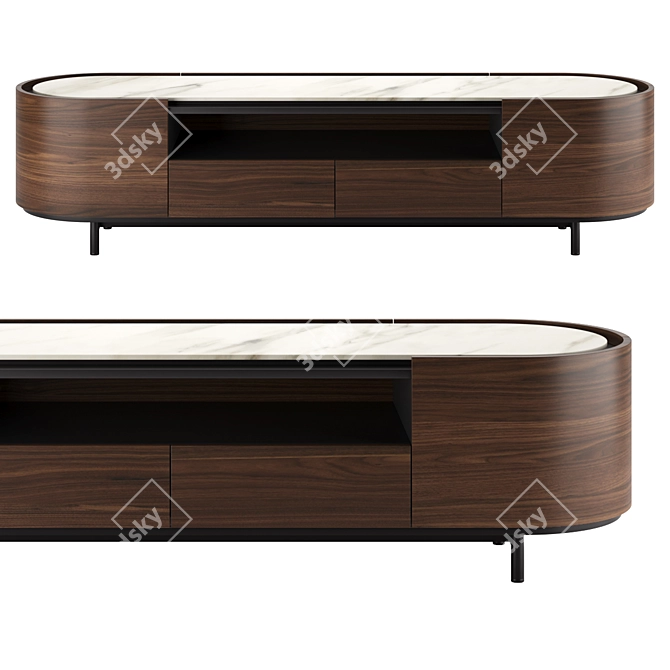  Modern Italian Design Sideboard by Calligaris 3D model image 1