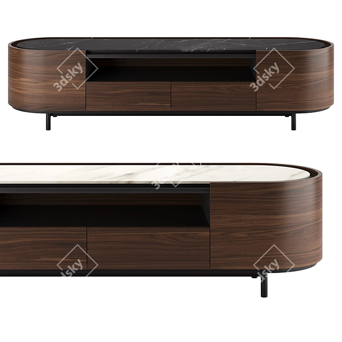  Modern Italian Design Sideboard by Calligaris 3D model image 2