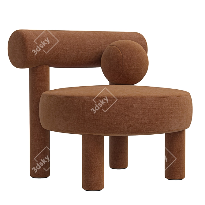 Sleek Gropius Armchair Design 3D model image 3