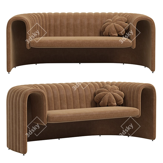 Sleek REMNANT Sofa Design Piece 3D model image 1